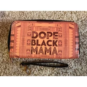 Portafoglio Dope Nero Mamma Polso Pochette Zip Intorno Borsa da Viaggio Organizer - Foto 1 di 2