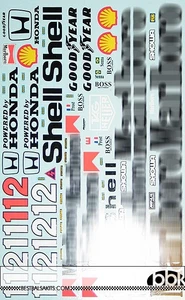 1/8 FULL SPONSOR DECAL for McLAREN MP4/4 DeAGOSTINI SENNA PROST - Picture 1 of 1
