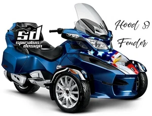 CanAm Spyder RT RT-S RT LTD decal kit "Patriot USA" 2010-19 Hood & Fender ONLY - Picture 1 of 4
