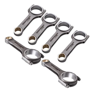 4340 Steel Con Rods for Audi A6 A8 3.0L TFSI V6 Engine H-Beam Racing 600HP - Picture 1 of 9