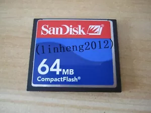 64MB SanDisk CompactFlash CF Memory Card 64MB SDCFB-64/SDCFJ-64 - Picture 1 of 1