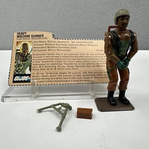 1984 Vintage G.I. GI Joe 3.75 ARAH Roadblock v1 Figure & File Card Missing Part - Picture 1 of 24