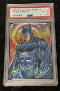 1995 Batman Forever Metal #35 The Dark Knight PSA 10 Gem Mint Val Kilmer - Picture 1 of 2