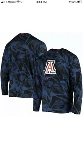 Nike NCAA Arizona Wildcats Training Top Size XL CN2170-419 Rare Blue Camo New - Picture 1 of 10