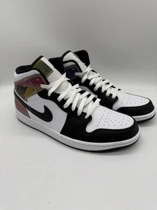 Zapatillas Jordan Air Jordan 1 Mid SE Heat Reactive DM7802-100 Blanco Negro Talla 10.5 - Imagen 1 de 10
