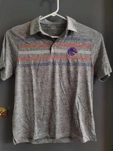 Boise State Broncos Polo Men's Medium Gray Never Worn New Without Tags NCAA - Picture 1 of 9