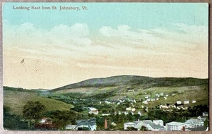 St Johnsbury VT Vermont View Postcard Antique 1909 - Picture 1 of 3