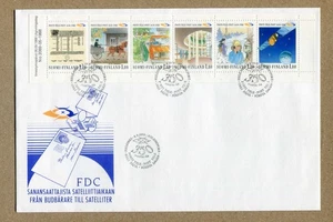 FINLAND. 6x10.80FIN. MINI SHEET Post and Telecommunications 1988 FDC - Picture 1 of 2