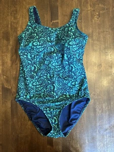 Traje de baño Lands End 14 piezas ropa de resort playa adelgazar piscina ejercicio - Imagen 1 de 4