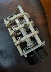 VINTAGE GE ROTARY RF POWER SWITCH 3 DECKS 4 POSITIONS BREAK BEFORE MAKE - *READ* - Picture 1 of 3