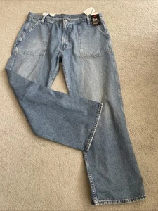 Pantalones de mezclilla Levi's Premium para hombre 555 relajados pierna recta utilitarios talla real 38x30 azul - Imagen 1 de 20