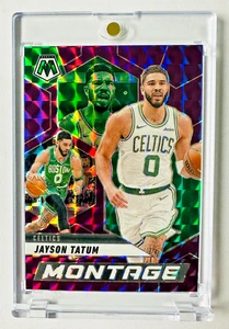 2024-25 Panini Mosaic Jayson Tatum PURPLE Prizm Card Montage SP #/99 Celtics! - Picture 1 of 3