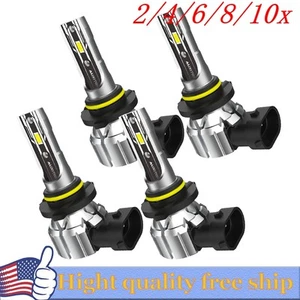 9005+9006 Combo Headlight bulb Kit High/Low Beam Super Bright 8000K White 4/8X - Picture 1 of 19
