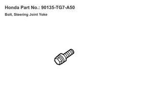 (1) BNIB OEM 16-23 Honda Steering Joint Yoke Shaft Lower Bolt / 90135-TG7-A50 - Picture 1 of 4