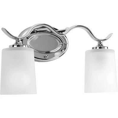 Progress Lighting P2019 Inspire 2 Light Bathroom Vanity Light - Chrome - Image 1 of 4