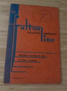 Fulton Household Patent Novelty Catalog 14 Housewares Polly Prim Illinois 1934 - Picture 1 of 8