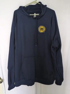 Adidas Notre Dame CLIMAWARM Pullover Hoodie XXL SWEATSHIRT 2XL Emblem Embroidere - Picture 1 of 11