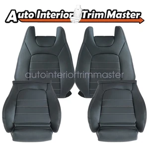 2015 to 2023 For Mercedes Benz C250 C300 C350 2-Door Front Seat Cover BLACK - Bild 1 von 15