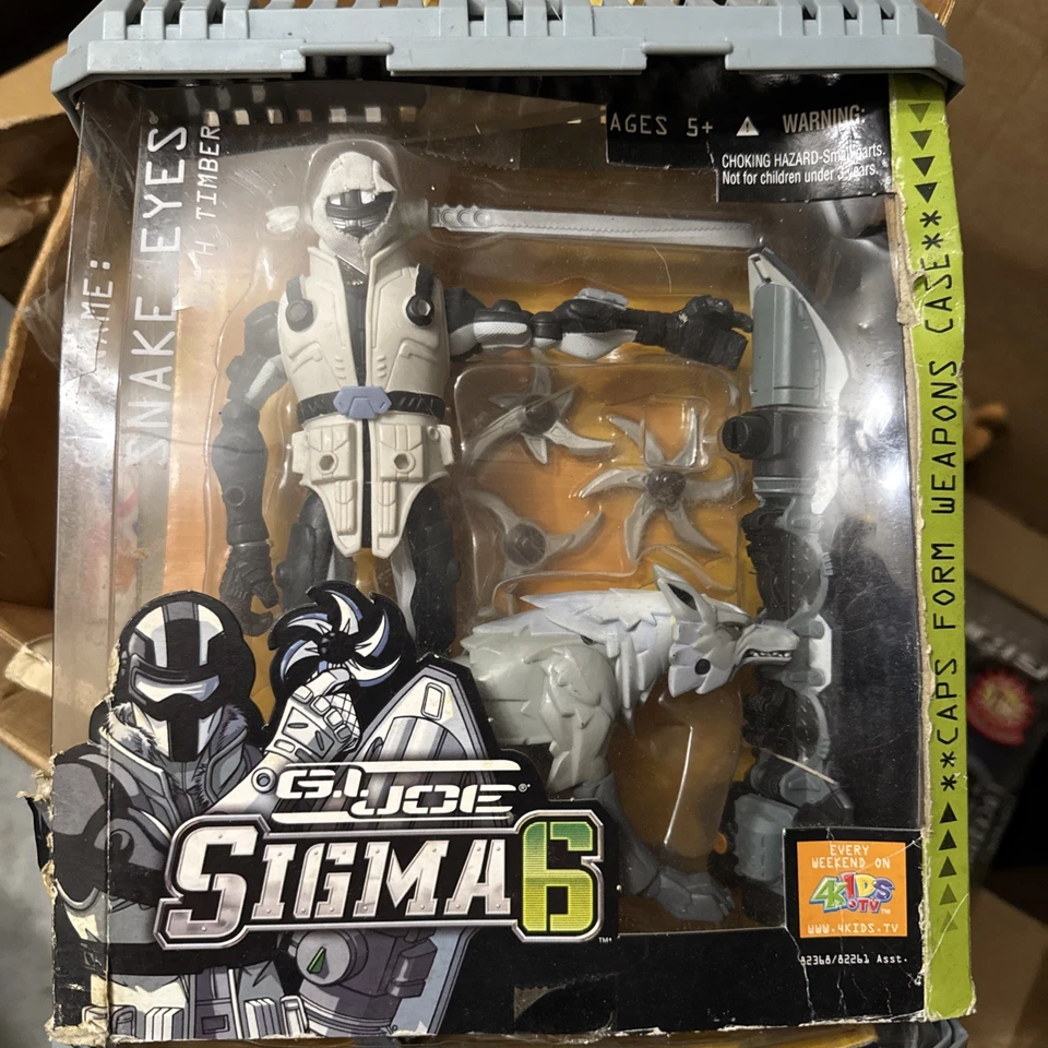 Figura de acción GI Joe Sigma 6 ojos de serpiente con madera 2006 Six SnakeEyes Foto 1 de 4