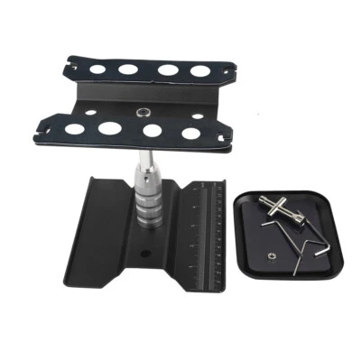 Suporte de trabalho estação de reparo com ferramenta bandeja de parafuso elevação giratória 360° para carro de controle remoto 1/8 1/10 - Imagem 1 de 4