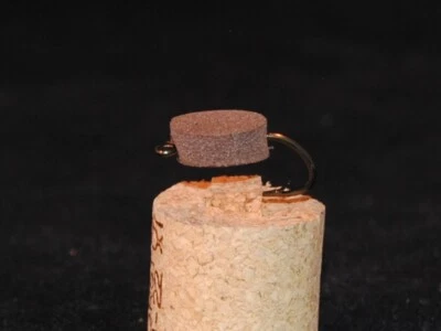 AMES FLY FISHING Pellet Fly Fish Biscuits Brown Fly Fishing Flies Half Dozen (6) Size 6