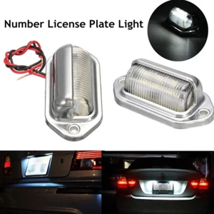 Chrome 6LED License Number Plate Tag Interior Step Light For Boat RV TrailerGBA - Picture 1 of 8