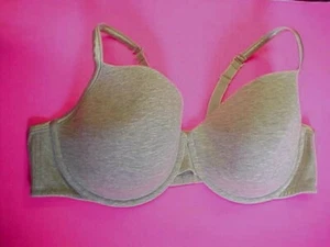 46DDD Cacique BH Bügel 93% Baumwolle Cups verstellbare Träger hellgrau NEU - Bild 1 von 6