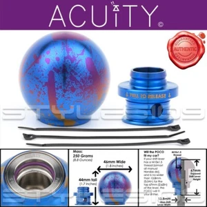 Acuity Instruments 1958-SPL POCO-Ti Splatter Titanium Low Profile Shift Knob - Picture 1 of 24