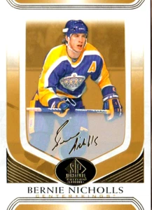 BERNIE NICHOLLS GOLD FOIL 20-21 SP SIGNATURE LEGENDS # 50 FACSIMILE AUTO 2020-21 - Picture 1 of 2
