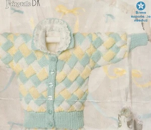 Vintage Strickanleitung für Baby Strickjacke (659) - Bild 1 von 2