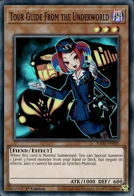 Tour Guide From The Underworld - Super Rare 1st Edition RA01-EN005 - NM - YuGiOh — 第 1/2 张图片