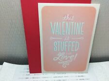 HALLMARK VALENTINE SHOEBOX CARD New w/envelope "This Valentine is stuffed with"