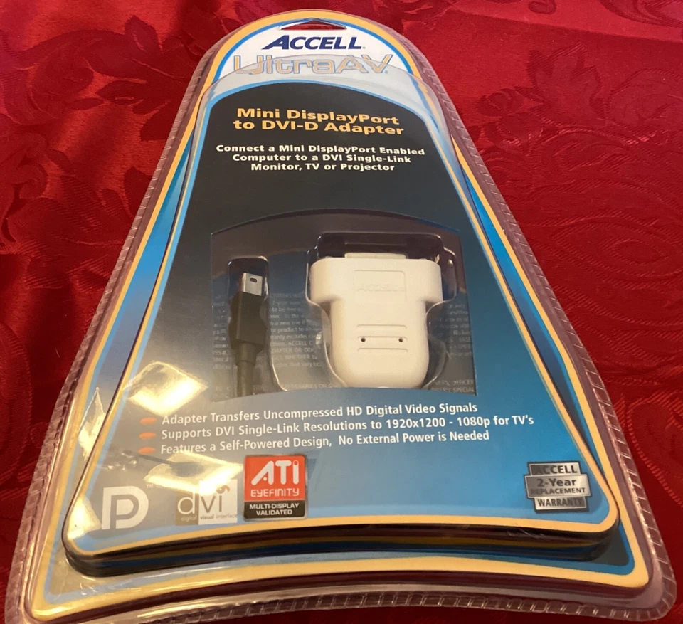 Accell UltraAV  DisplayPort to DVI Single-Link Adapter - Image 1 of 2