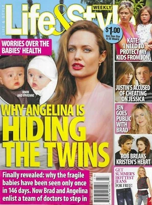 Life And Style Magazine Angelina Jolie Robert Pattinson Kristen Stewart 2009 - Image 1 of 4