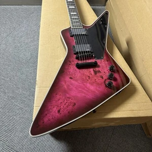 Chitarra Elettrica Personalizzata Solida 6 Corde E-tree Tumor HH Pickups Mogano - Foto 1 di 15