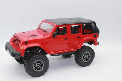 Double E Jeep Wrangler 1:14 RC rot  CAR 4x4 Allrad RTR + Akku NEU OVP - Bild 1 von 4