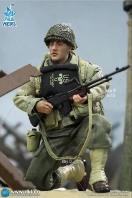 Figura de acción coleccionable DID XA80012 1/12 US Rangers Private Reiben modelo de 6" Foto 1 de 4