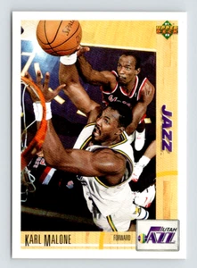 Tarjeta Upper Deck 1991, #355 Salón de la Fama Karl Malone, Utah Jazz - Imagen 1 de 3
