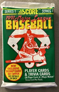 1991 Score Baseball Pack Chris Bosio Brewers (Top) Dave Schmidt Expos (Back) - Picture 1 of 2