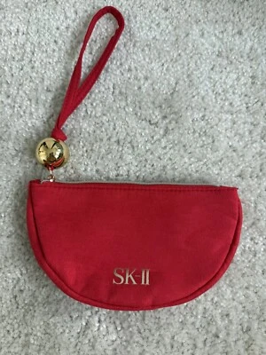 Sk-ii Red Holiday Cosmetic Makeup Pouch Bag Limited Edition Japan Exclusive - image 1 of 2