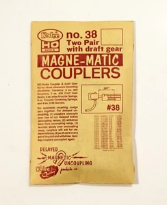Kadee Kupplungen, Nr. 38 Magne-Matic Kupplungen mit Zuggetriebe, 2 Paar, Spur HO - Bild 1 von 1