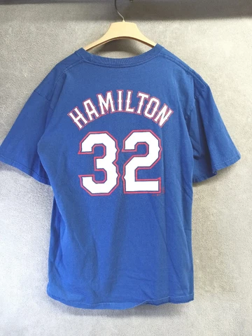 Josh Hamilton Texas Rangers MLB Majestic Jersey T Shirt Size XL Baseball Cover