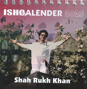 ISHQ Shah Rukh Khan 2025 Bollywood Postkarten Tisch Kalender - Bild 1 von 4