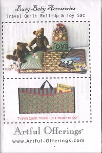 Busy Baby Accessories, Artful Offerings Quilt Pattern, Travel Quilt and Toy Sack - Picture 1 of 2