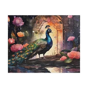 Elegant Peacock Puzzle 110 pcs, Jigsaw Puzzles for Adults and Teens, Puzzle Gift - Picture 1 of 4