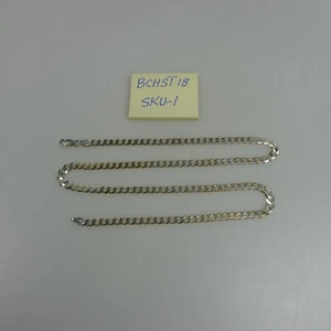 Kette Sterling Silber 925 Panzer, 24" lang, 6,0 mm breit, Karabinerverschluss. 31,2 gr. - Bild 1 von 3