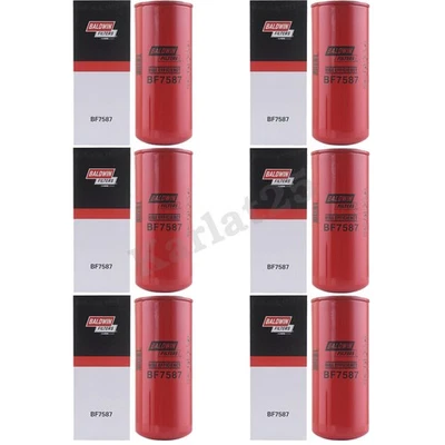 Baldwin Engine Fuel Filters BF7587 fit Caterpillar Cummins BF7587 New 6 Pack - Image 1 of 4
