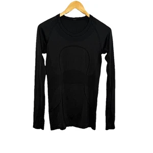 Lululemon Swiftly Tech Top Women’s 6 Long Sleeve Pullover Athletic Stretch Black - Picture 1 of 6
