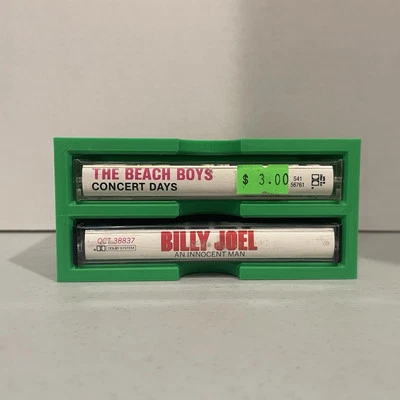 Prateleira de armazenamento reprodutor de cassete de áudio, suporte para deck de fita de áudio, comporta 2 cassetes - Imagem 1 de 4