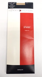 NIP Tommy Hilfiger Shee Knee-Hi One Size NUDE Sheer~010~Made in U.S.A. - Picture 1 of 14
